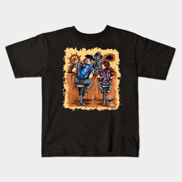 The Pirates Kids T-Shirt by Zascanauta